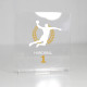Trophée personnalisable RECTANGLE en plexiglas – Fabrication française, impression à Paris, certifié Origine France Garantie