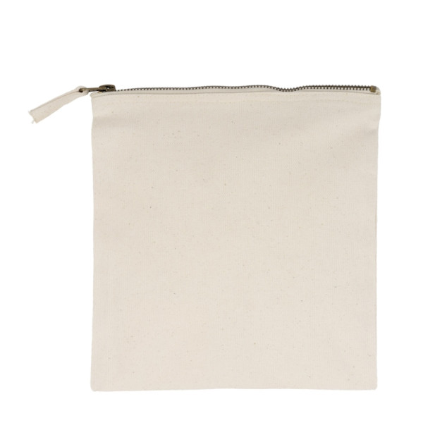 Trousse coton personnalisable NINA L 370 écru 23x23 cm – Objet publicitaire pour entreprises