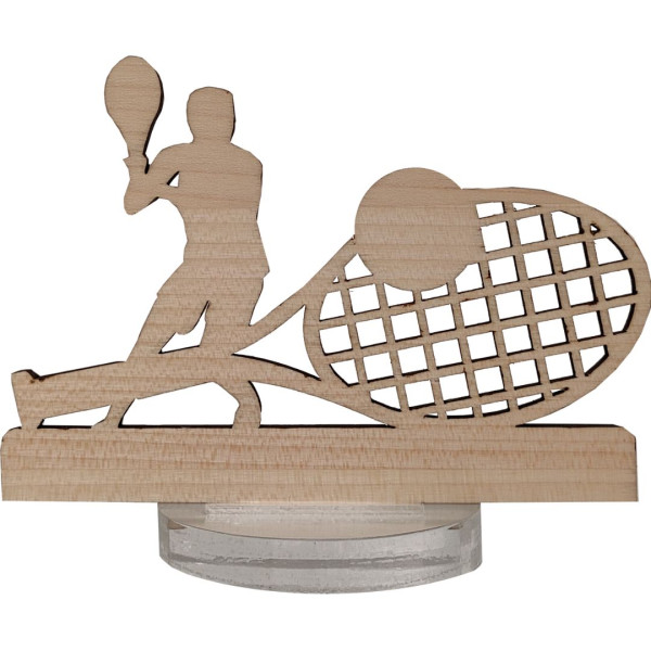Trophée en bois SPORT bi-matière 10cm personnalisé – Fabrication française – BCM Goodies