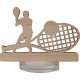 Trophée en bois SPORT bi-matière 10cm personnalisé – Fabrication française – BCM Goodies