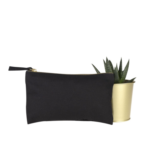 Trousse coton personnalisable NINA S 370 noir – Goodies entreprise événementiel