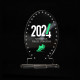 Trophée en plexiglas OVAL personnalisé Origine France Garantie pour événement professionnel – BCM Goodies