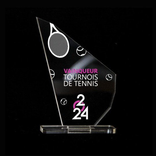 Trophée plexiglas personnalisé Origine France Garantie – Reconnaissance professionnelle événementielle – BCM Goodies