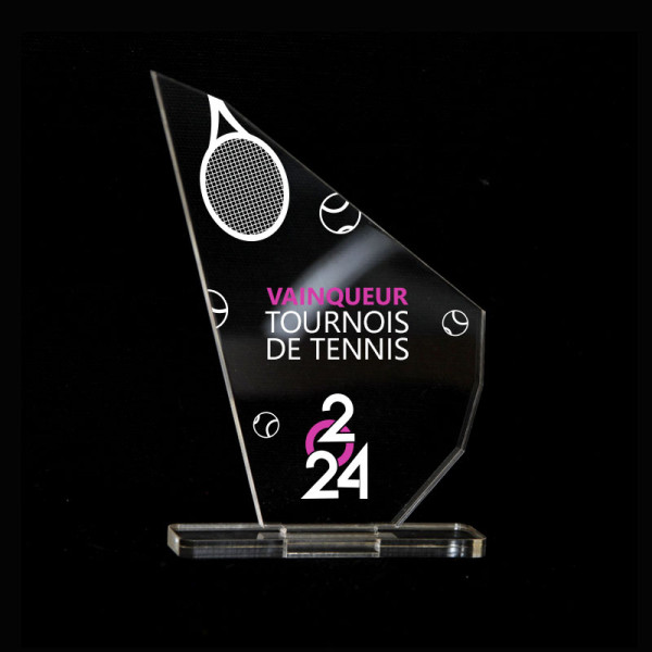 Trophée plexiglas personnalisé Origine France Garantie – Reconnaissance professionnelle événementielle – BCM Goodies