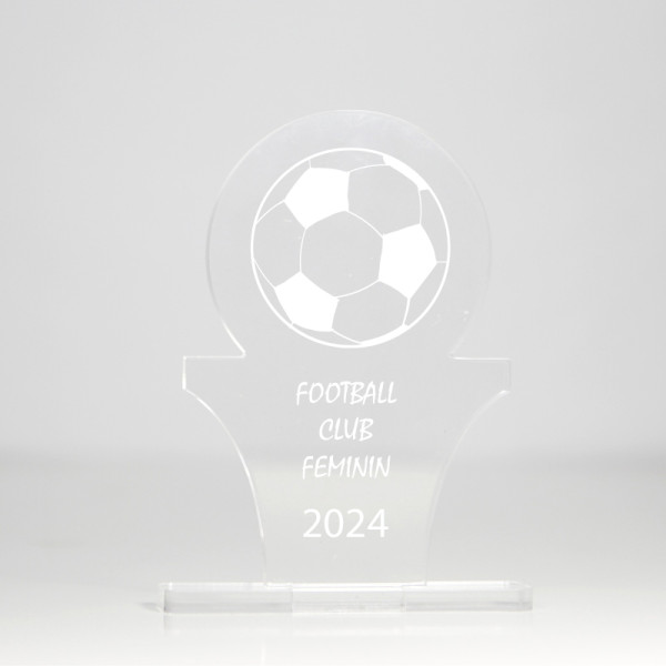 Trophée en plexiglas personnalisé fabrication française – Récompense événementielle BCM Goodies