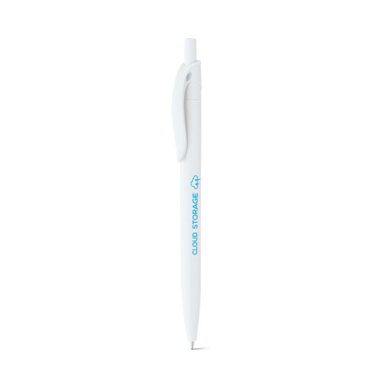 Stylo à bille en ABS avec clip coloré personnalisable - BCM Goodies