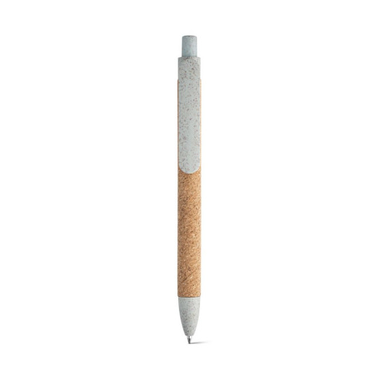 Stylo à bille GOYA en liège et fibre de paille de blé - Objet publicitaire écologique pour entreprise