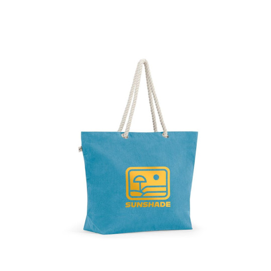 Sac de plage ATHENS en coton et polyester recyclé - Accessoire éco-responsable pour communication de marque