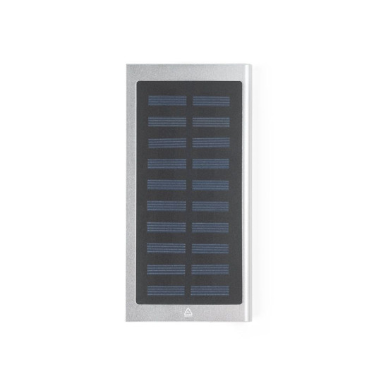 Batterie nomade CLERK 8 000 mAh avec panneau solaire en aluminium recyclé - BCM Goodies