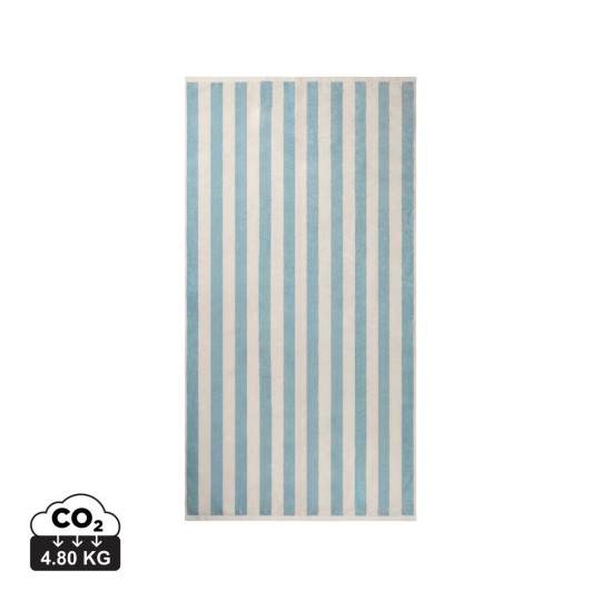 Serviette de plage VINGA GRS Lagoa en coton recyclé certifié GRS - Portugal - 80x160 cm