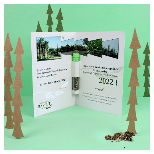 Graines postales personnalisées pour entreprises – Goodies écologiques BCM Goodies
