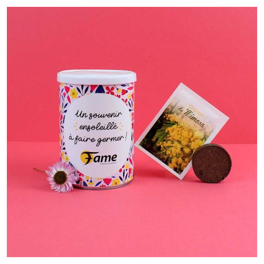 Canette graines all over personnalisable pour événements d'entreprise - BCM Goodies