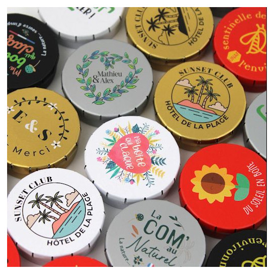 Boîte à graines Clic-clac personnalisée - Goodies d’entreprise pour événements et communication B2B