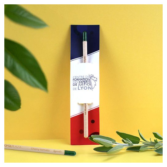Crayon à graines personnalisé Idée Nature – Goodie éco-responsable pour communication d’entreprise