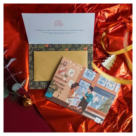 Carte écologique en papier végétal 250g avec sachet de graines – Goodies personnalisé entreprise | BCM Goodies