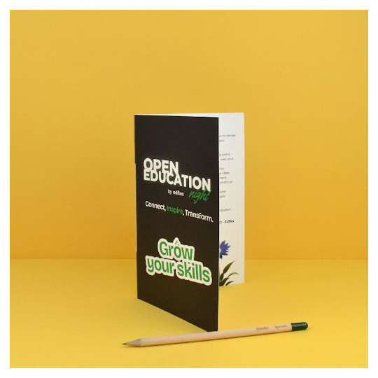 Crayon à graines personnalisable avec carte prestige – Crayon écologique en bois de tilleul avec capsule de graines – BCM Goodie