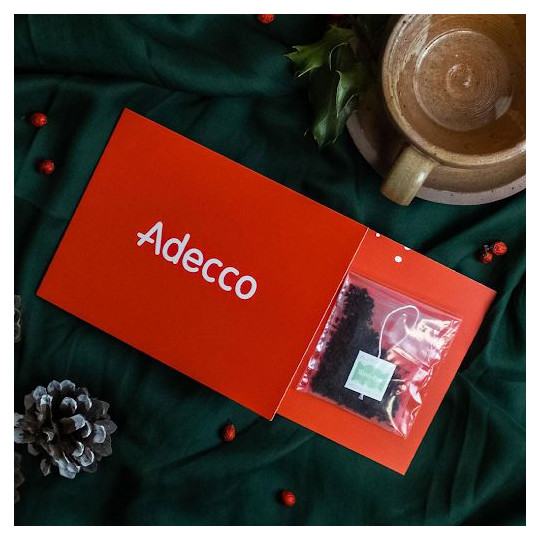 Carte Thé Personnalisée avec Sachet pour Communication d’Entreprise – Cadeau Relationnel BCM Goodies