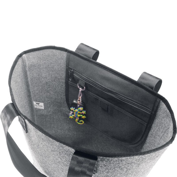 Sac shopping recyclé Halfar en feutrine polyester recyclé - Capacité 20L - Personnalisable - Idéal pour cadeaux d'entrepris