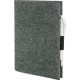 Conférencier A5 Halfar en feutrine - Personnalisable avec logo - Compact et pratique - Idéal pour événements d'entreprise -