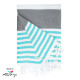 Fouta Sauna/Hammam Personnalisable en Coton de Qualité Supérieure - 100x180 cm - Turquie