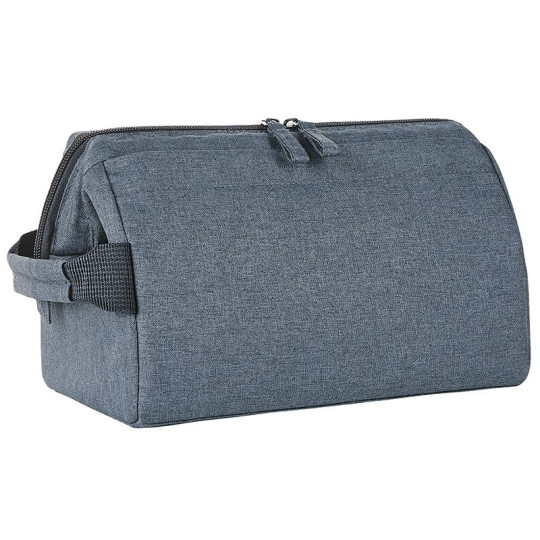 Trousse de toilette recyclée Halfar pour entreprise - 100% polyester recyclé - BCM Goodies