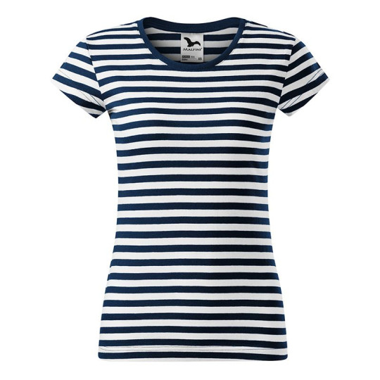 T-shirt marinière femme Malfini en coton ring-spun 150 gr/m² - Personnalisable pour événements et cadeaux d'entreprise