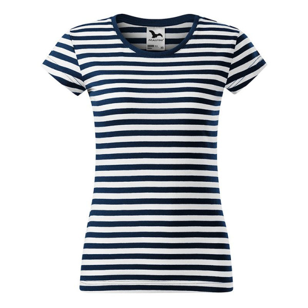 T-shirt marinière femme Malfini en coton ring-spun 150 gr/m² - Personnalisable pour événements et cadeaux d'entreprise