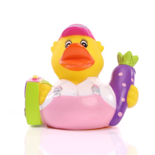 Canard enfant MBW modèle écolière - Jouet enfant PVC sans phtalates - Fiche produit