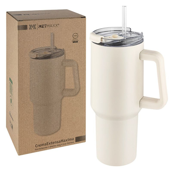 Mug Isotherme XXL en Acier Inoxydable Recyclé pour Entreprises - BCM Goodies