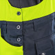 Salopette haute visibilité été homme CXS Halifax - Conforme norme EN ISO 20471 - Coton twill - Bretelles ajustables - Renforcée 