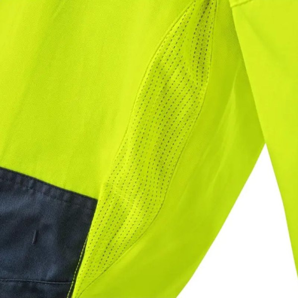 Salopette haute visibilité été homme CXS Halifax - Conforme norme EN ISO 20471 - Coton twill - Bretelles ajustables - Renforcée 