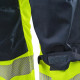 Salopette haute visibilité été homme CXS Halifax - Conforme norme EN ISO 20471 - Coton twill - Bretelles ajustables - Renforcée 
