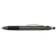 Stylo publicitaire Quattro Softy Métallique multi-encres avec stylet – Objet promotionnel personnalisable pour communication d’e