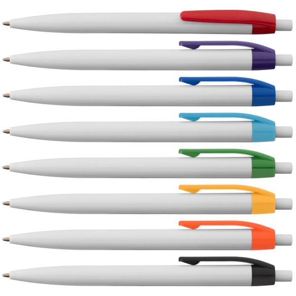 Stylo ColourFlow en plastique recyclé – Stylo personnalisé B2B pour communication d’entreprise