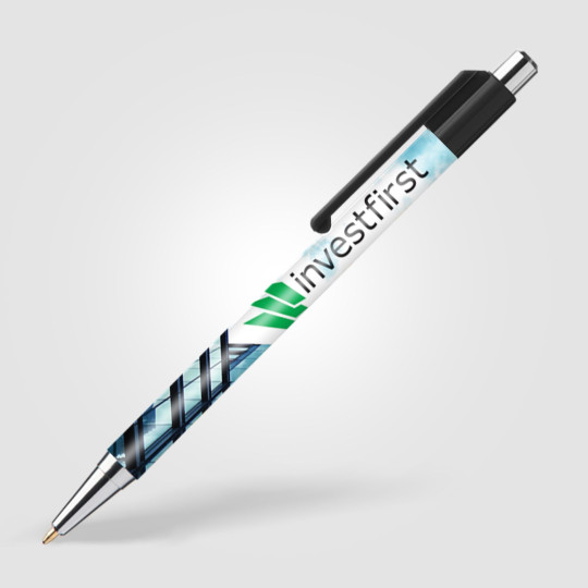 Stylo publicitaire Astaire Chrome personnalisé - Communication d'entreprise et cadeaux d'affaires