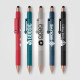 Stylo antistress Nora en plastique recyclé avec stylet personnalisé – Objet publicitaire pour entreprises et événements professi