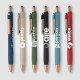 Stylo bille stylet York en plastique recyclé finition bronze – Objet publicitaire personnalisable pour entreprises