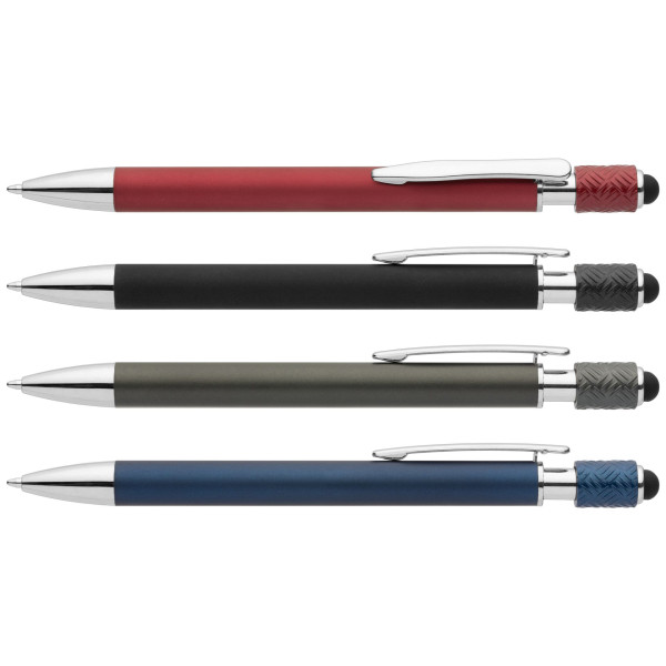 Stylo Wave Spinner Stylus en aluminium avec mécanisme rotatif, prise en main confortable et recharge Dokumental Ink 1,0 mm – BCM