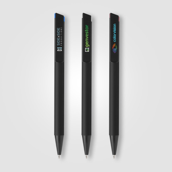 Stylo bille Volos en aluminium recyclé personnalisé – Objet publicitaire élégant pour communication d’entreprise