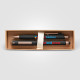 Coffret Cadeau Stylo York en Plastique Recyclé avec Finitions Bronze – BCM Goodies