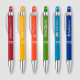 Stylo publicitaire Phoenix Softy Brights personnalisé avec finition caoutchoutée et gravure laser – BCM Goodies