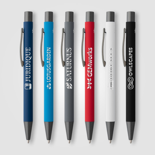 Stylo Bowie Softy en aluminium recyclé – objet publicitaire personnalisable pour entreprises | BCM Goodies