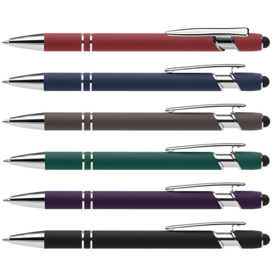 Stylo publicitaire Prince Softy avec Stylet personnalisable – Goodies d’entreprise B2B chez BCM Goodies