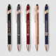 Stylo personnalisable Le Prince Softy Rose Gold Executive avec stylet – Gravure laser or rose pour communication d’entreprise