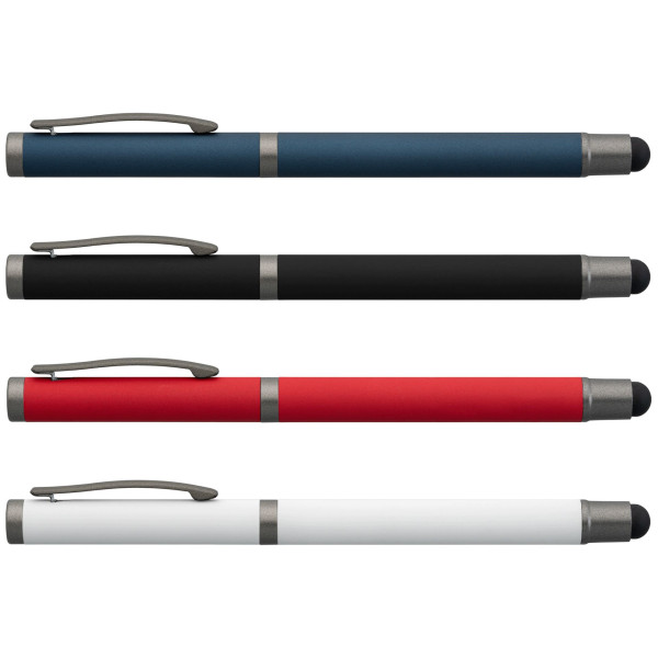 Stylo gel à stylet Bowie en aluminium recyclé personnalisé – Objet publicitaire écologique pour entreprises