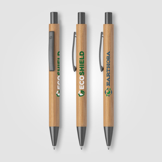 Stylo publicitaire Bambowie en bambou personnalisable avec logo – Goodies entreprise BCM Goodies