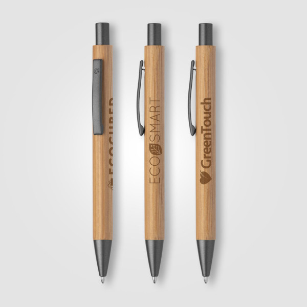 Stylo publicitaire Bambowie en bambou personnalisable avec logo – Goodies entreprise BCM Goodies