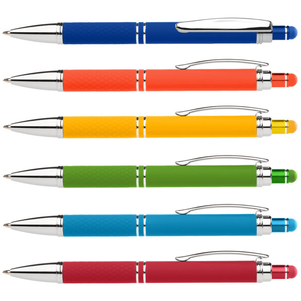Stylo gel stylet Phoenix Softy Brights personnalisé avec logo gravure laser – Goodies d’entreprise BCM Goodies