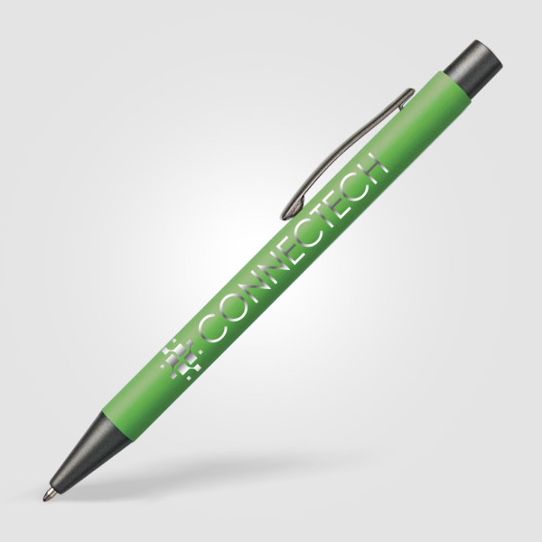 Stylo publicitaire Bowie Softy personnalisable – Finition gomme et marquage logo pour communication d'entreprise