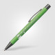 Stylo publicitaire Bowie Softy personnalisable – Finition gomme et marquage logo pour communication d'entreprise